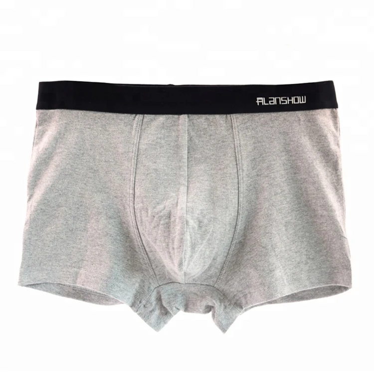 
High quality solid blank cotton men boxer briefs underwear comfortable boxer briefs for youth 