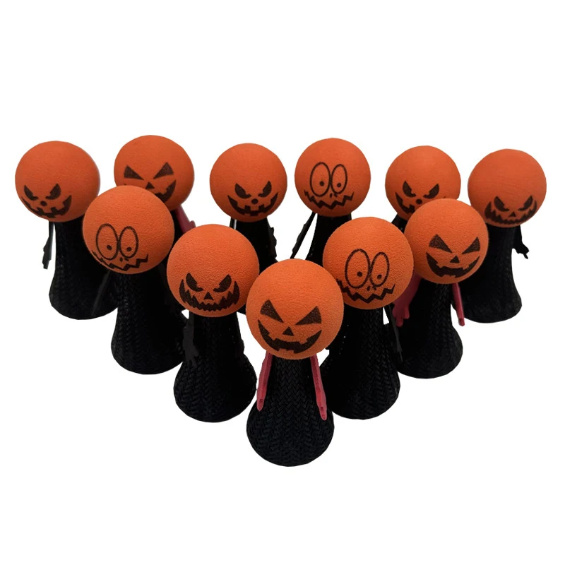 Novelty Fidget Toy Multi Expression Halloween Theme Squeeze Jumping Bouncing Elf Toys For Kids