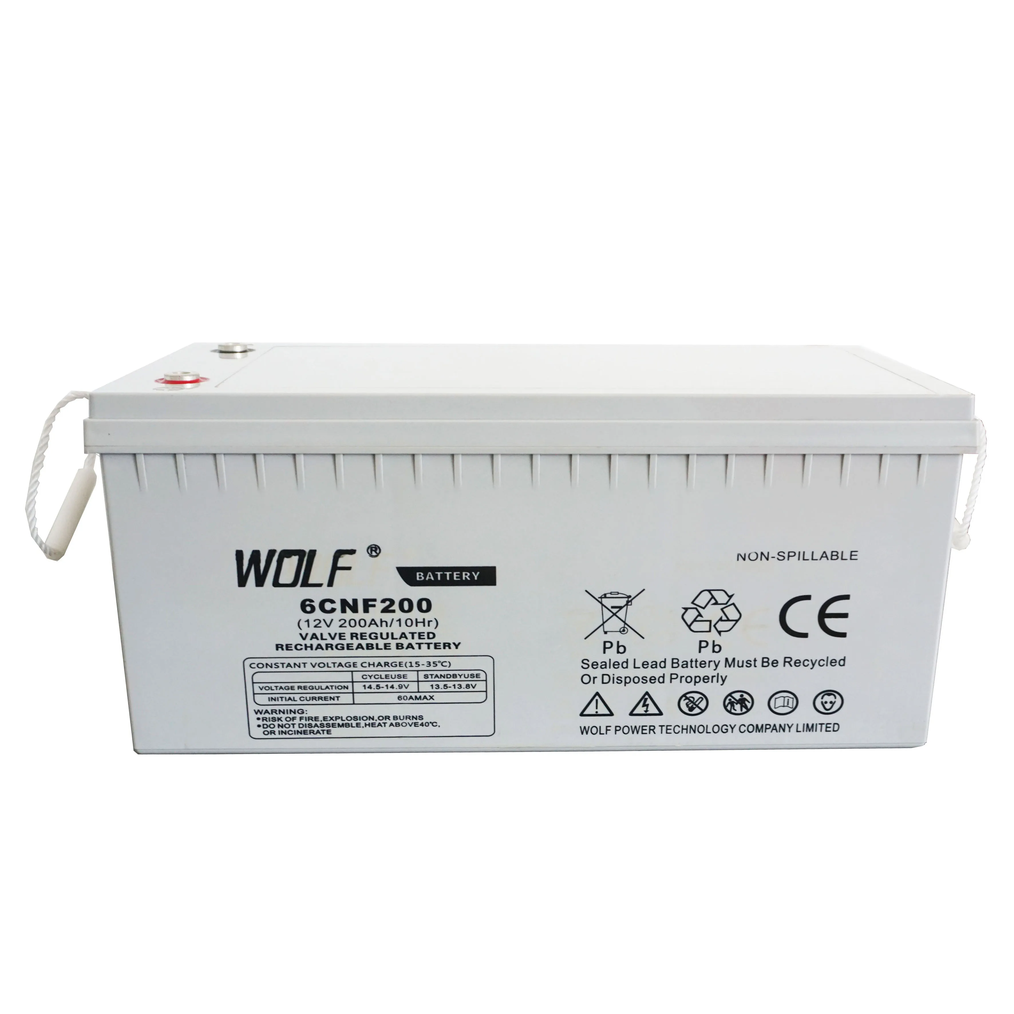 deep cycle lead-acid energy storage batteries 12V 200AH