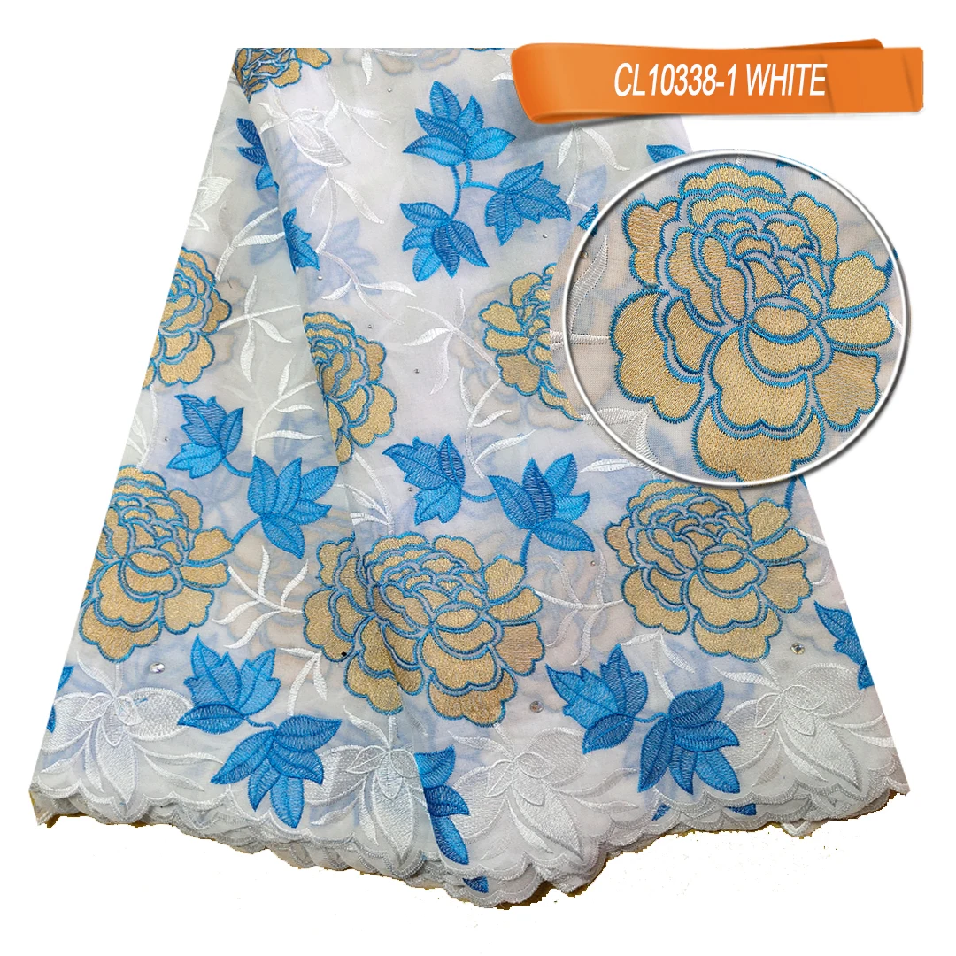 New Arrival Cotton African Lace Fabrics Swiss Voile Lace Embroidery