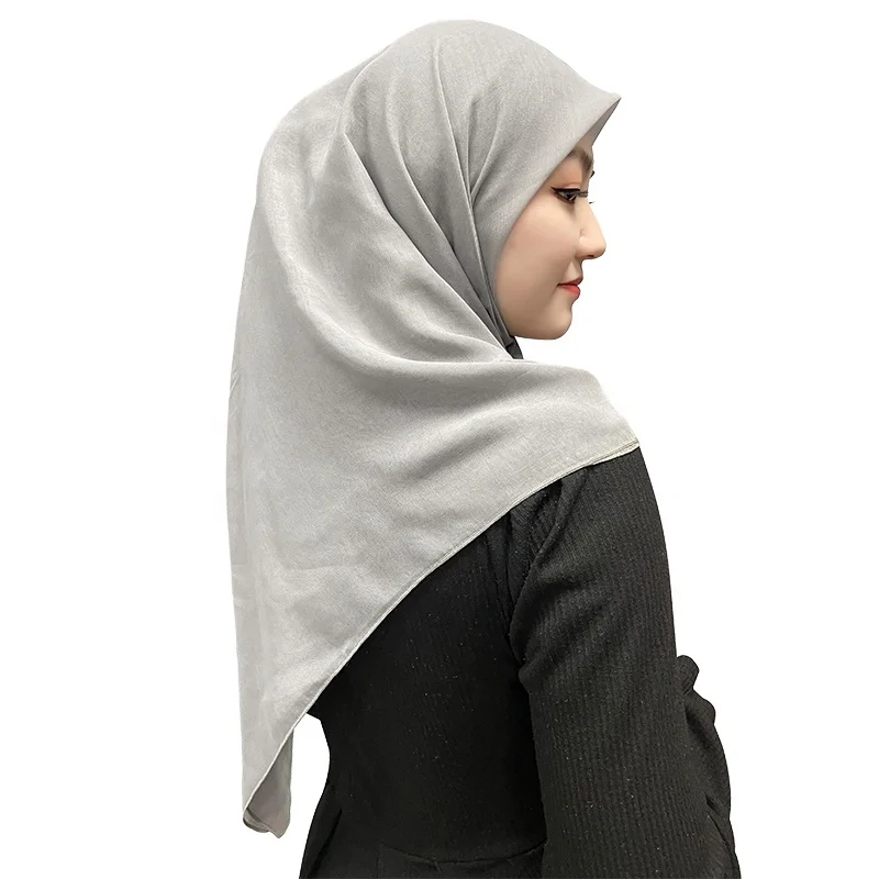 Хлопковая вуаль bawal простой исламский детский хиджаб для женщин мусульманский модный квадратный арабский шарф и шали оптовая продажа девочек