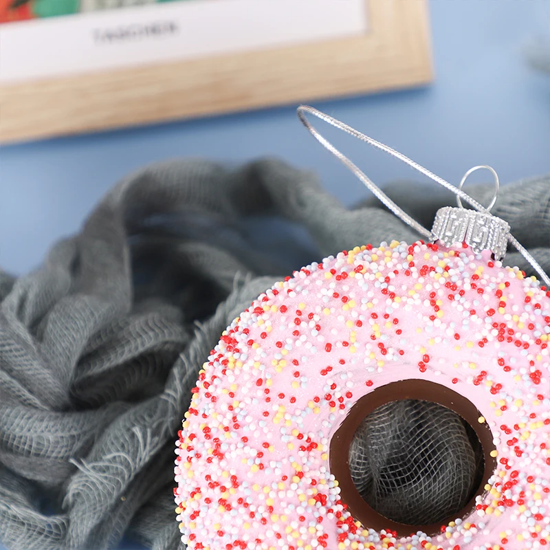 Wholesale High Quality Clear Star Christmas Tree Ornaments Glass Balls Donut Irregular Shape 40cm 5cm Sizes Home Decoration