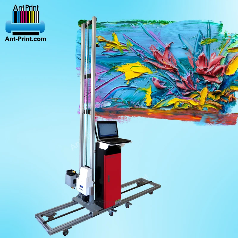 New arrival vertical art wall printing machine price 3d effect dx10 printhead wall printing machine 3d embossment