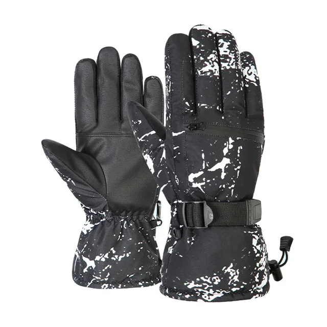 Зимние водонепроницаемые ветрозащитные лыжные перчатки на заказ для езды на мотоцикле и сноуборде