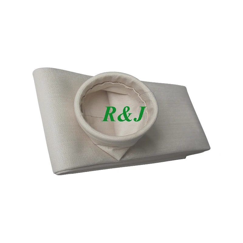 Antistatic Polyester With PTFE Membrane Needle Felt Water And Oil Repellent PE Filter Bag