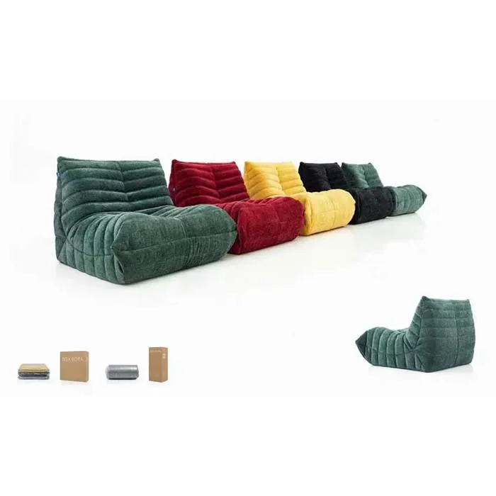 Hot sell Cheap Modern easy lazy sofa Velvet living Room chair Love seat three-seat sofa Fast delivery