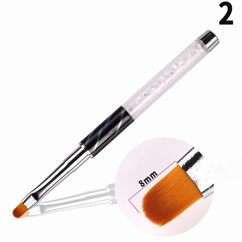 High Quality Acrylic Handle Nail Art Cat Eye Drawing Liner Pencil Extension Nail Gel Brush
