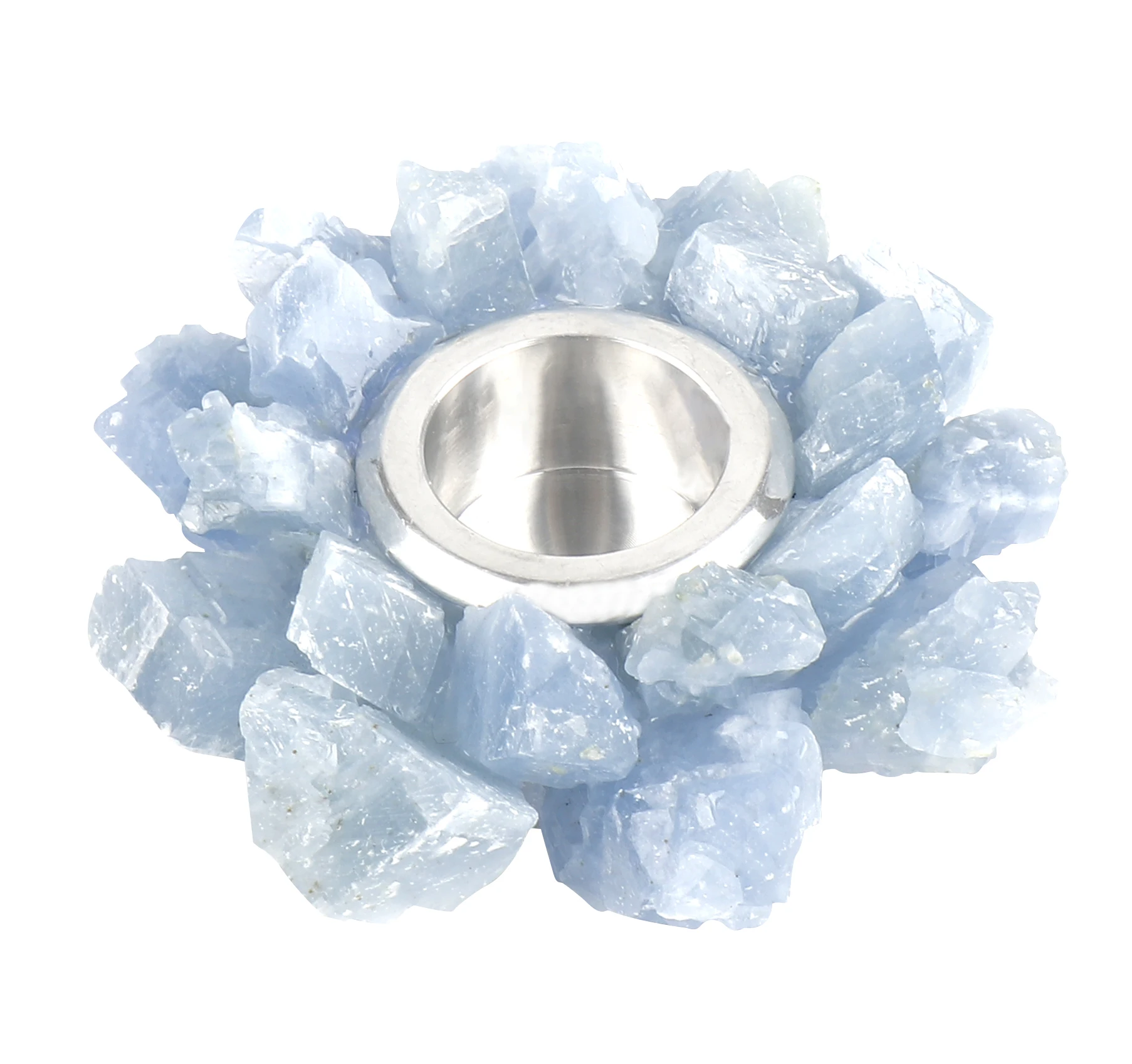 Handmade Natural Amethyst Cluster Quartz Crystal Healing Votive Candle Holder Gemstone Tealight Holder Home Decor Reiki Stone