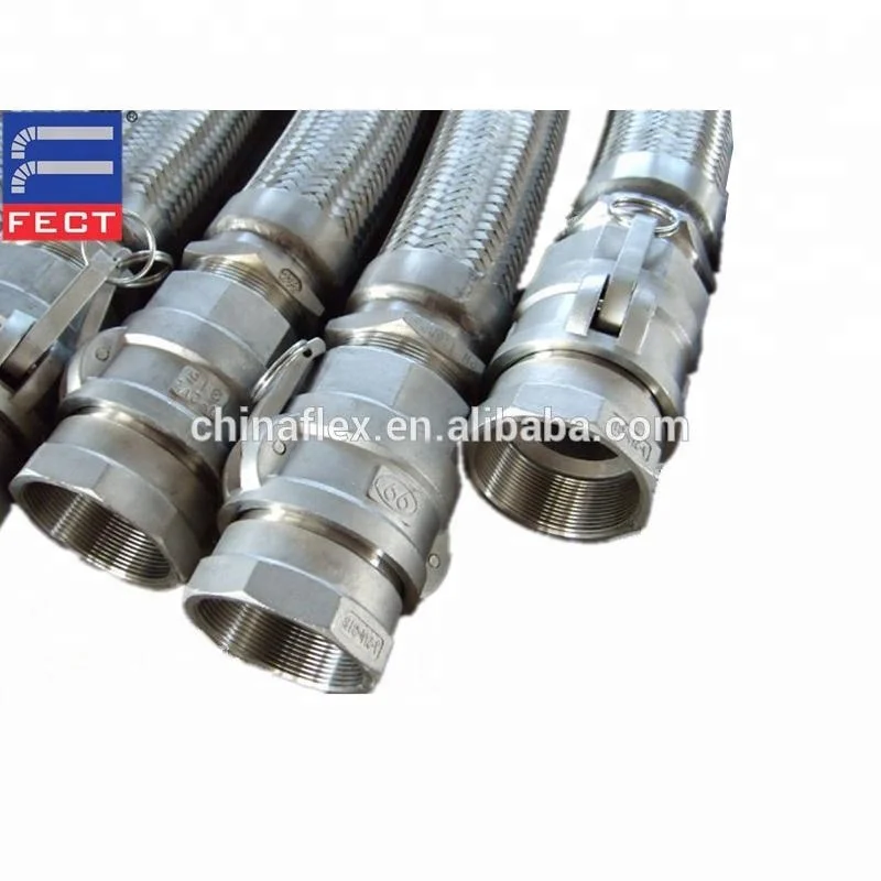 Stainless steel Flexible Corrugated Braided Metal Hose for industrial use water metal hose