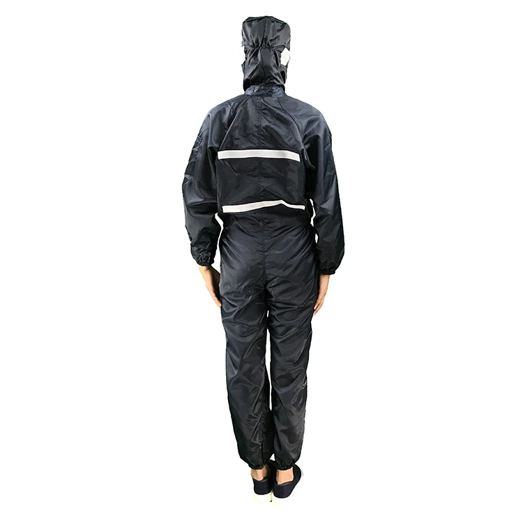Washable Safety Working ESD Anti Static Cleanroom Clothes Coverall For Cleanroom
