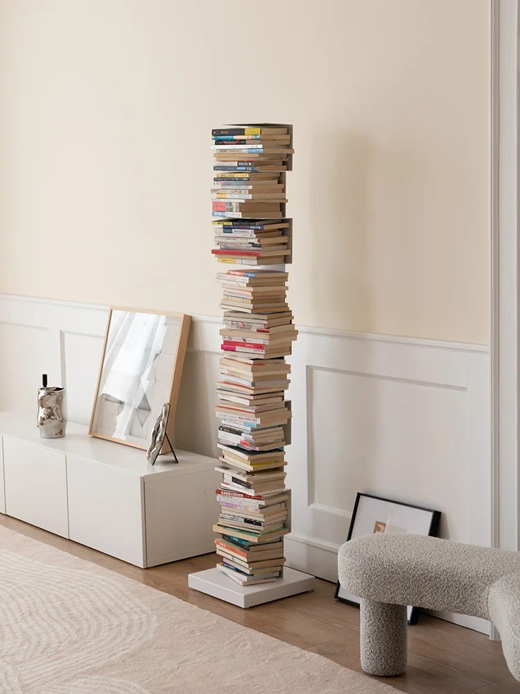 stand Bookshelf living room small metal  bookcase shelf Space-saving bookshelf