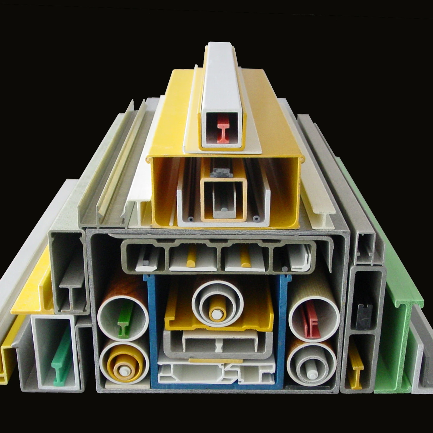 JH030 high quality frp profile with full color