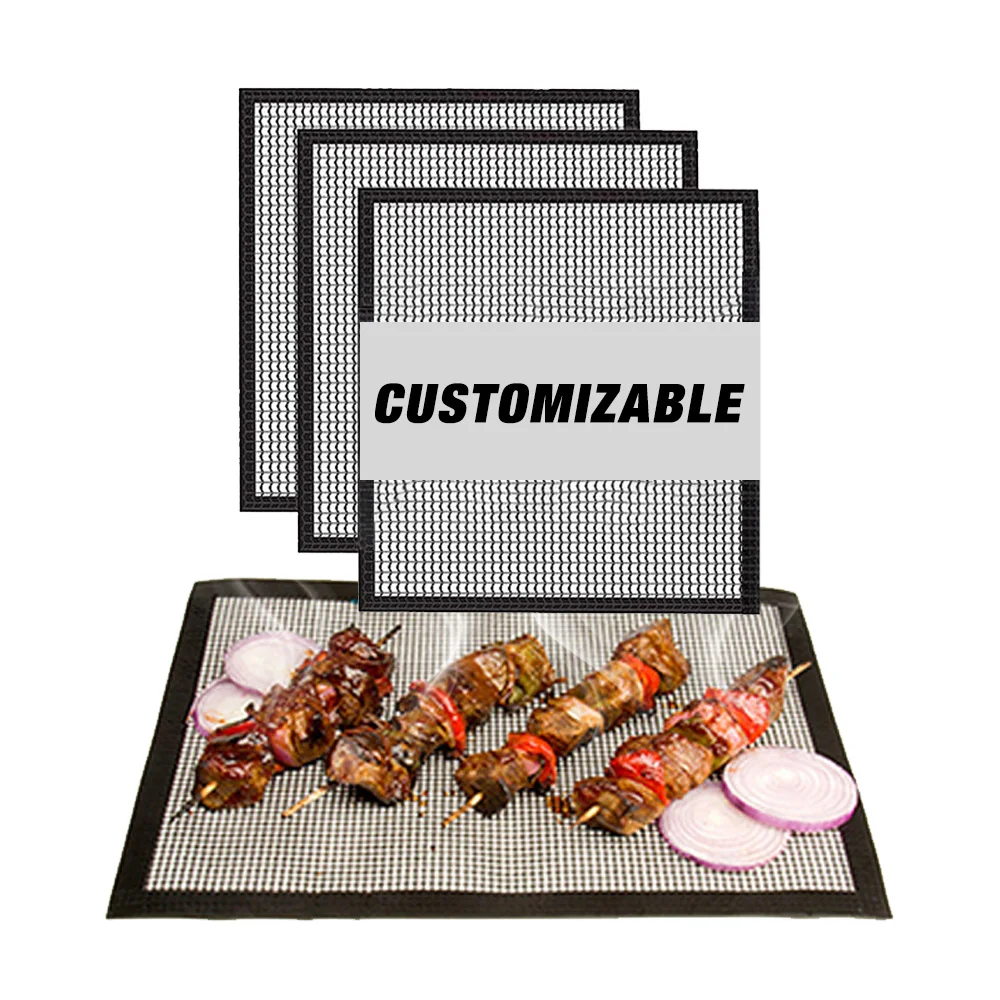 Barbecue Outdoor Non Stick Cooking Reusable Non-Stick BBQ Grill Mesh Mat Tool Pad
