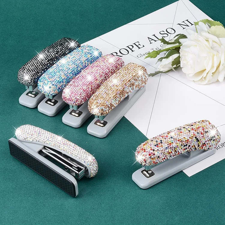 Crystal Handmade Bling Dazzling Stapler for Office, School, or Home