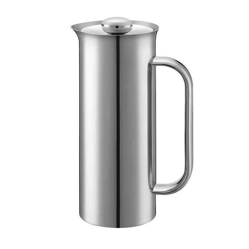 New stylish black color 1130 ml big capacity french press maker for coffee shop