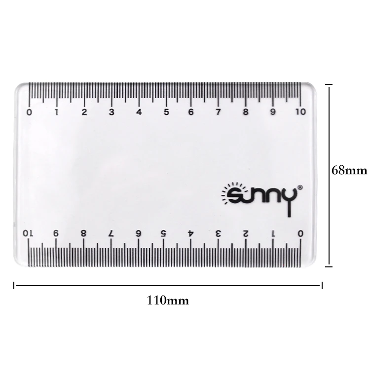 10cm  transparent clear plastic scale ruler