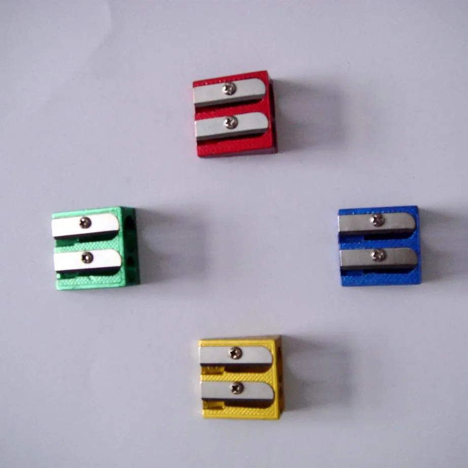 metal pencil sharpener with double hole