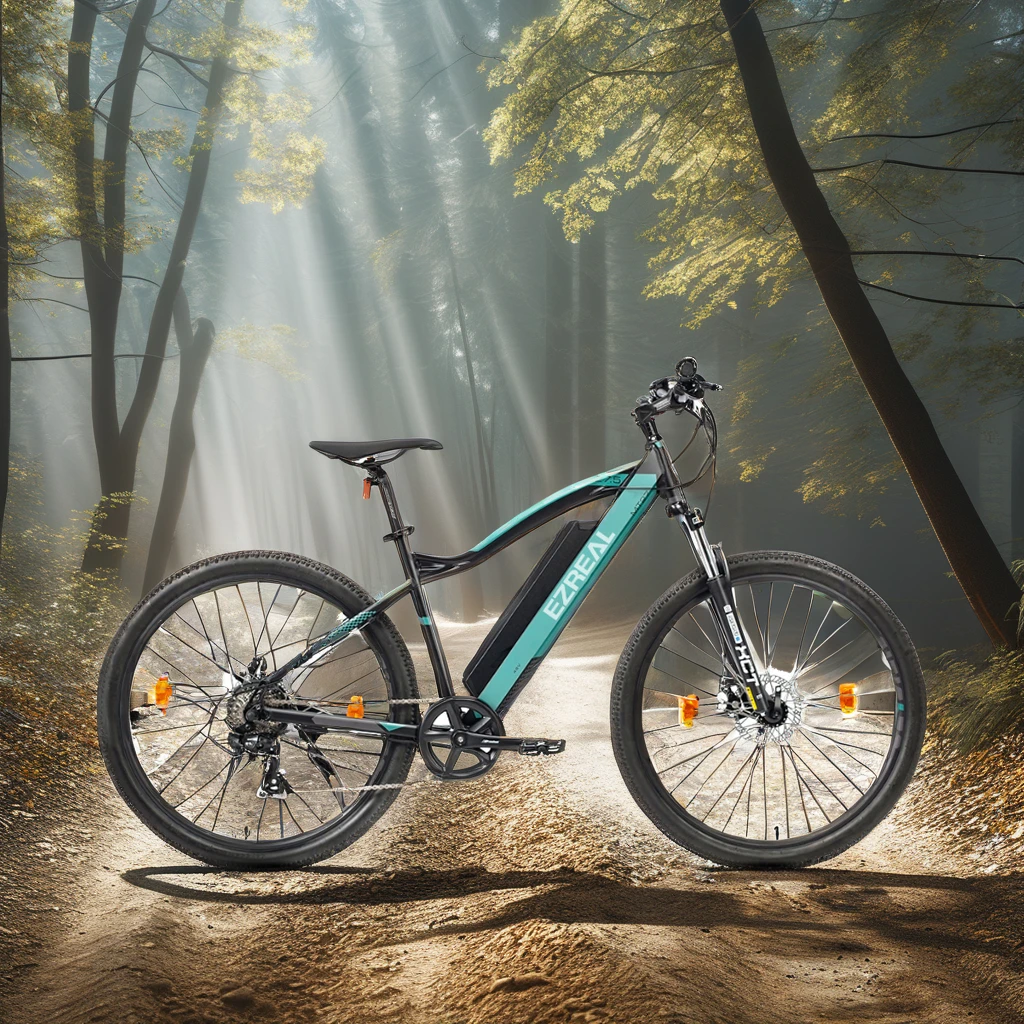 Ezreal MT06 36V 10.4 Ah 27.5 Inch Electric Pedal Assisted Dirt E-Bike Best Mileage Full Suspension with Rear Hub Motor 24 Speed