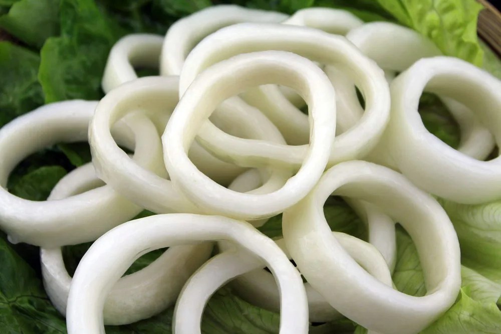 
fresh seafood frozen squid ring 3-7cm IQF squid 