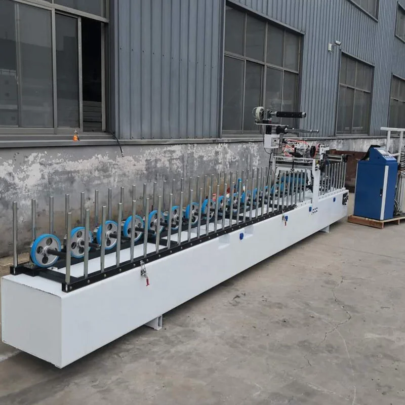 Aluminum MDF wood finish profile wrapping machine