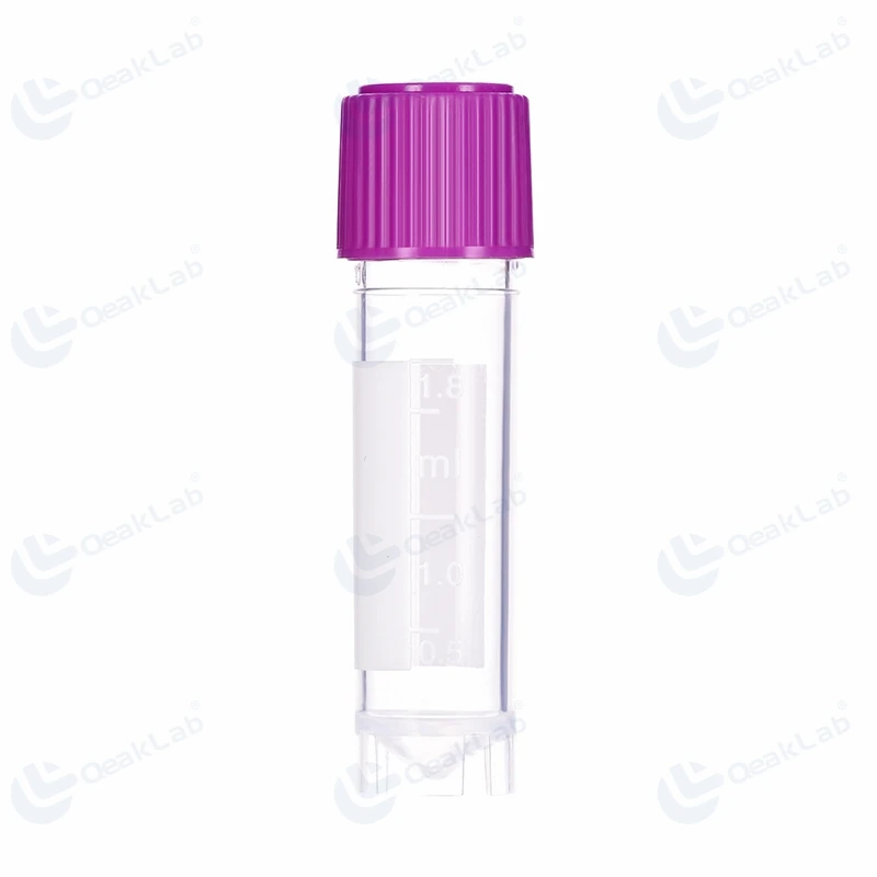 Medical Grade PP Plastic Test Tube Flat Bottom Cryotube Cryovial Tube