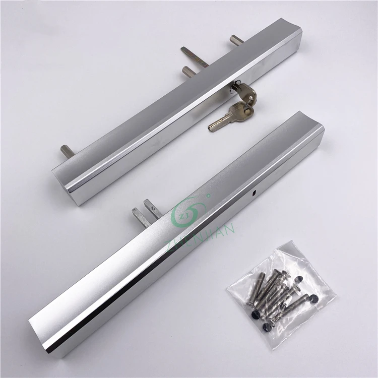 Zhenjian Window Handle Lock Sliding Window Handle Silver Aluminum Alloy Window Lock Accessories