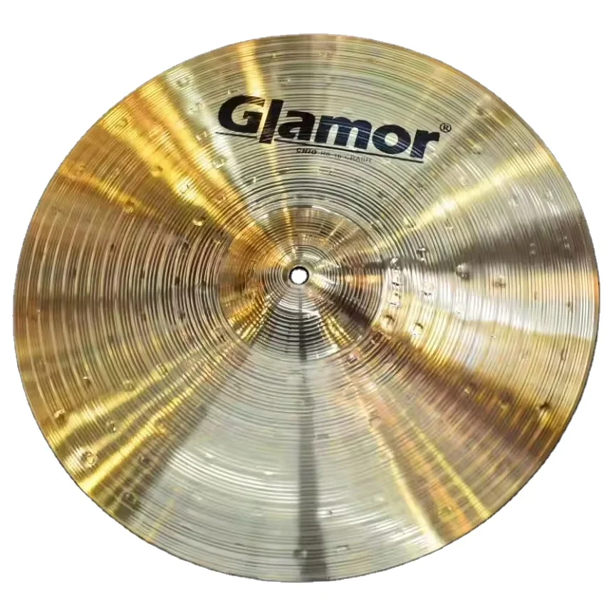 Золотистый диаметр 14 дюймов барабанная тарелка из латунного сплава ударные аксессуары для ударной установки перкуссия латунные тарелки набор