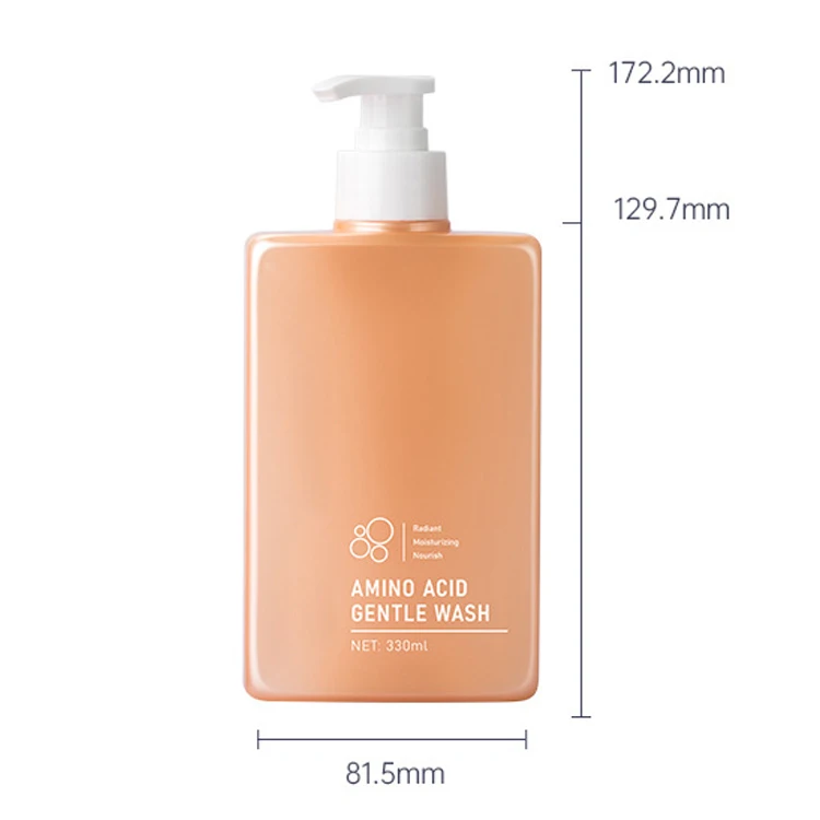 REMAX 330ml Pink Square Pet Liquid Hand Soap Pump Shampoo Plastic Bottles For Cream And Lotion