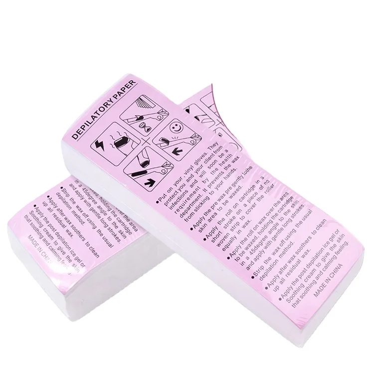 Прямая Продажа с фабрики, 100% полоска из нетканого материала, воск для удаления волос, одноразовые восковые полоски для удаления волос