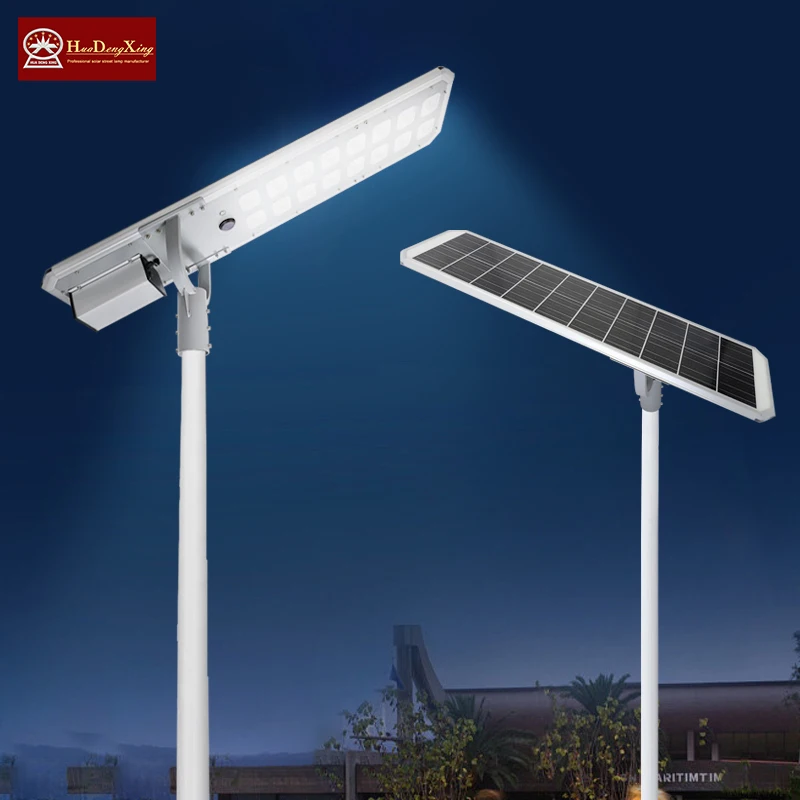 Huadengxing LED Solar Street Light with Photocontrol Switch 50W to 600W Warm White Outdoor Use DC Power Supply