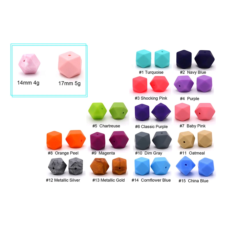 Legenday wholesale Soft Chew Toy Baby Food Grade 12mm 14mm 15mm 19mm 20mm Silicone Teething toy Baby Teether silicone focal bead