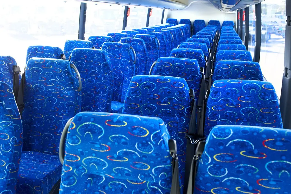 Wholesale blue safety bus chair special belt buckle for bus