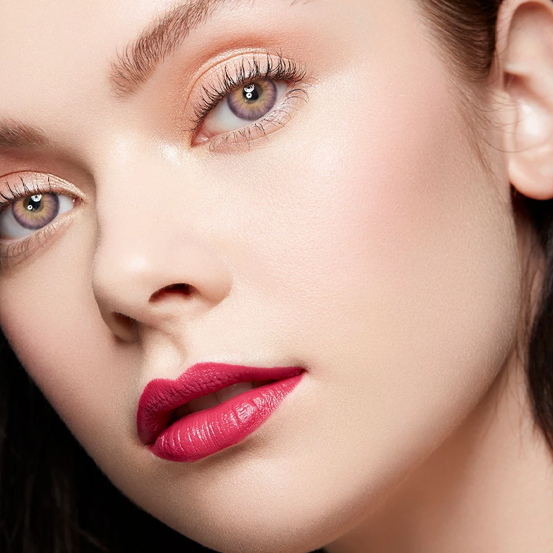 New Custom Cosmetic Day Contact Lens Fresh Lady Cosmetic Soft Eye Contacts Blue Eyes Color Contact Lenses