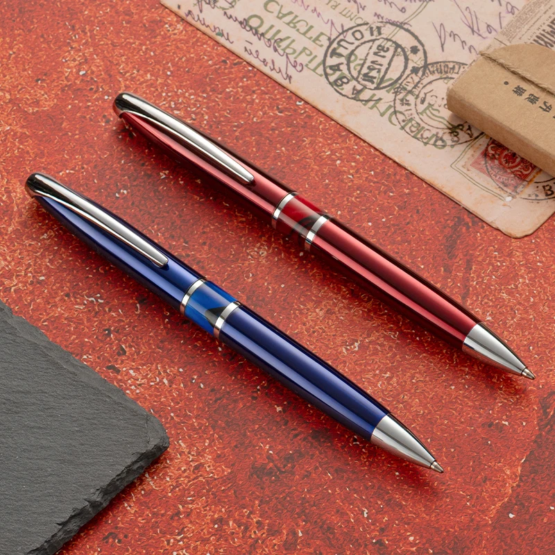 Office Creative Beautiful Customized Design Acrylic Ballpoint Pens Metal Colorful Nice Pen For Women Gift