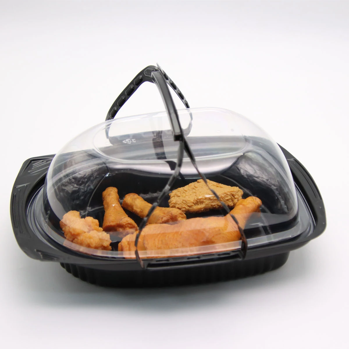 Factory wholesale Disposable Packaging Roast Chicken Storage Container Box With Clear Lid