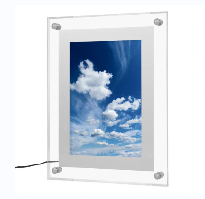 led acrylic photo frame led menu board acrylic led light box