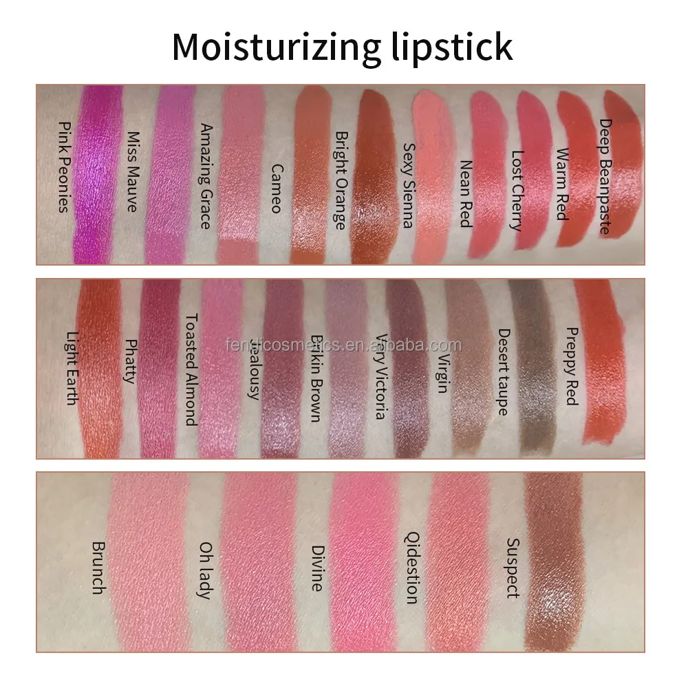 Private Label High Quality Red Pink Nude Matte Lip Beauty Custom Logo Matte Creamy Lipstick