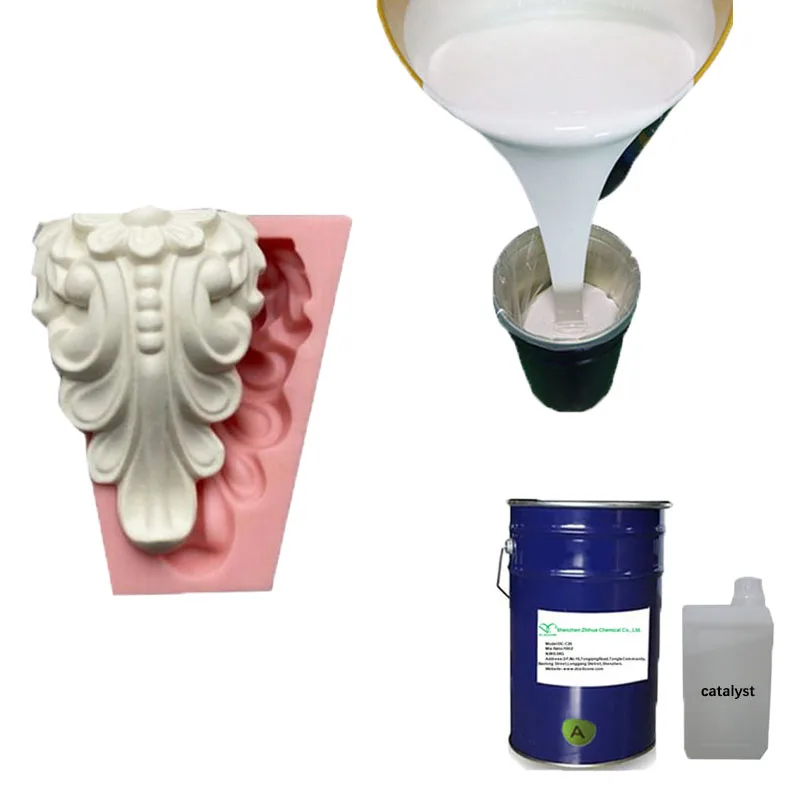 Reasonable Price Room Temperature Cured RTV-2 Liquid Silicone Rubber For Gypsum Sculpture mold Make