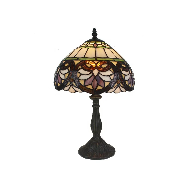 Guangdong Tiffany Style 12 Inch Hanging Lamps Victorian Stained Glass Lampshade