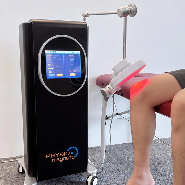 Vertical PEMF Painless Extracorporeal Magnetic Laser Therapy Machine Physio Magneto PMST