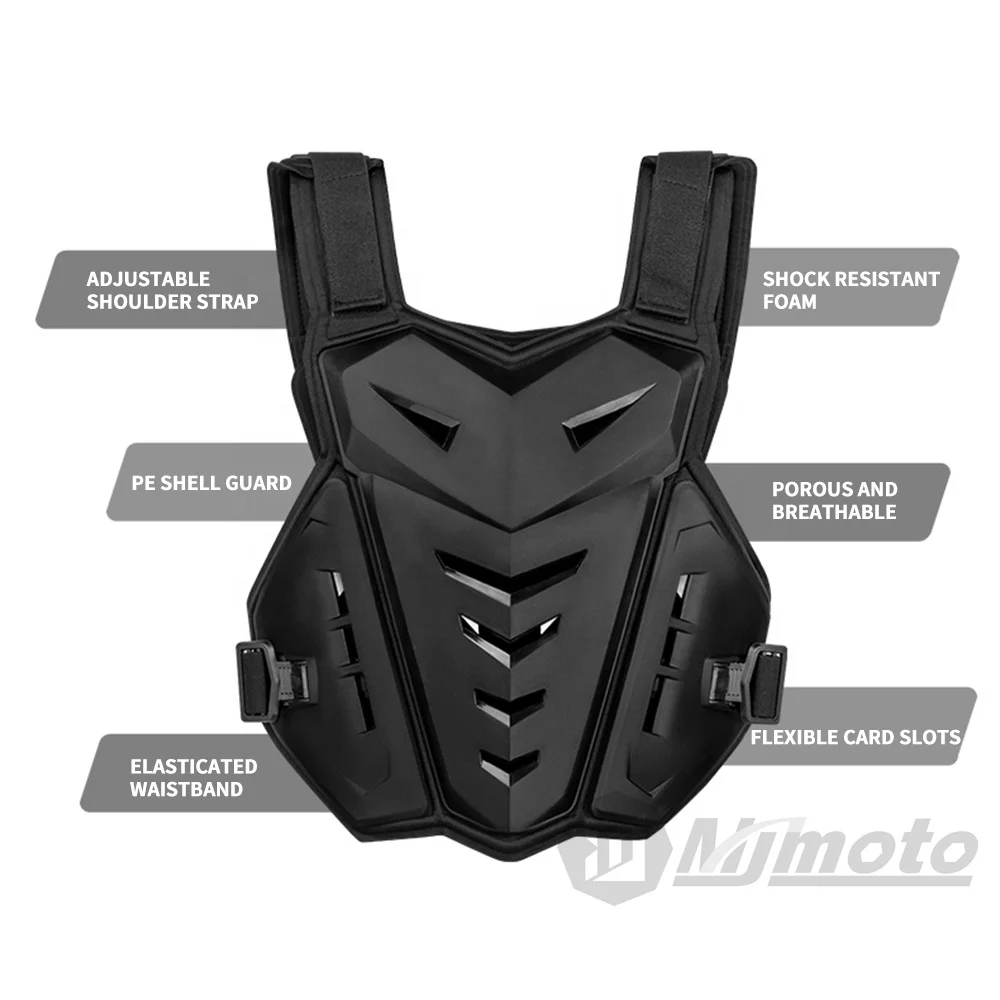 Motorcycle Riding Armor Vest Chest Body Protectors Back Protector Portable Skateboard Motocross Armored Jacket Protective Gear