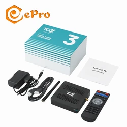 ТВ-приставка Ugoos TOX3 S905X4 4 + 32 ГБ Android 11 Wi-Fi 2 4/5 ГГц 1000 м LAN