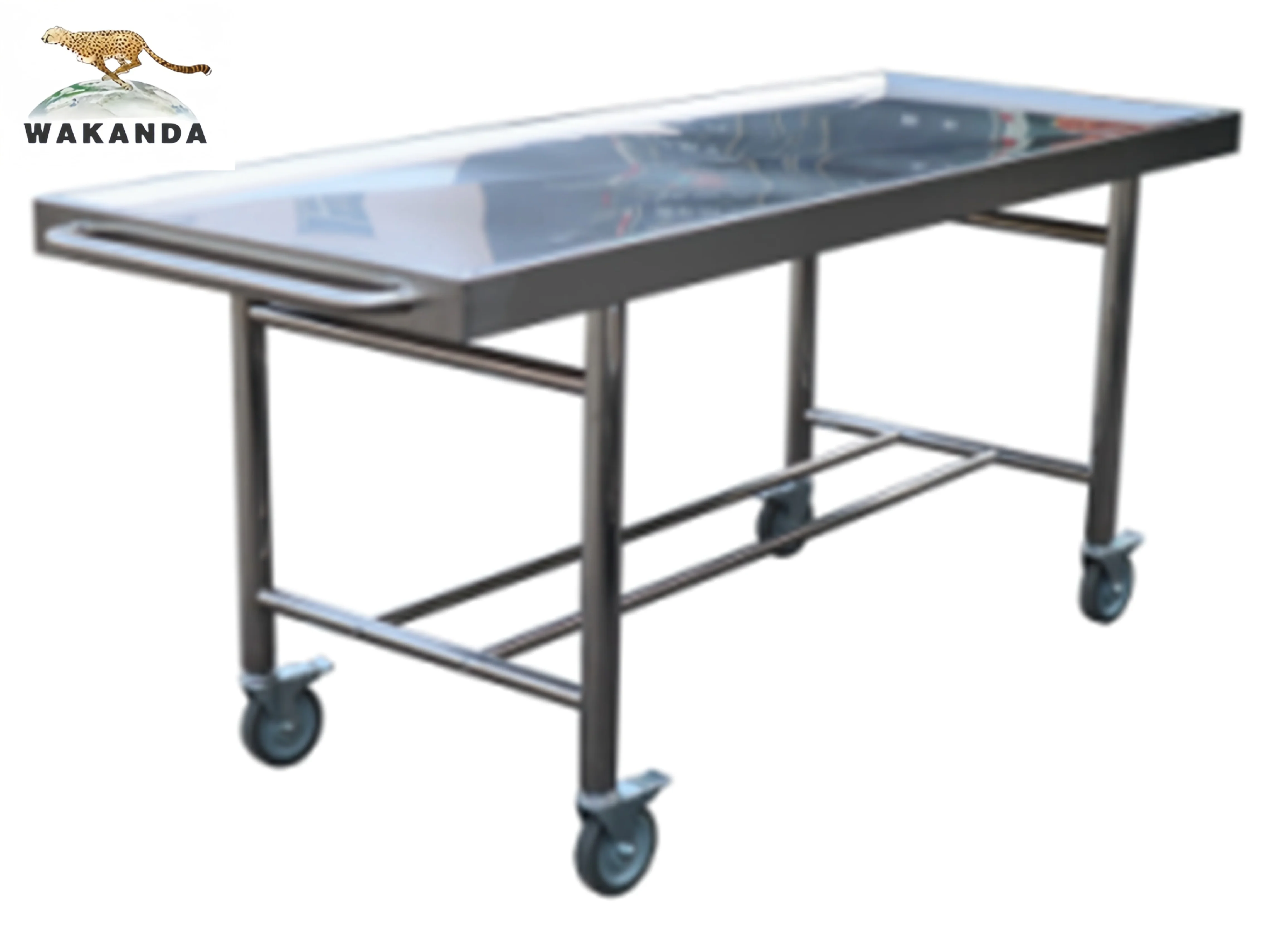 Mortuary Products 304 Stainless Steel Morgue Corpse Cart Mortuary Trolley With Wheels