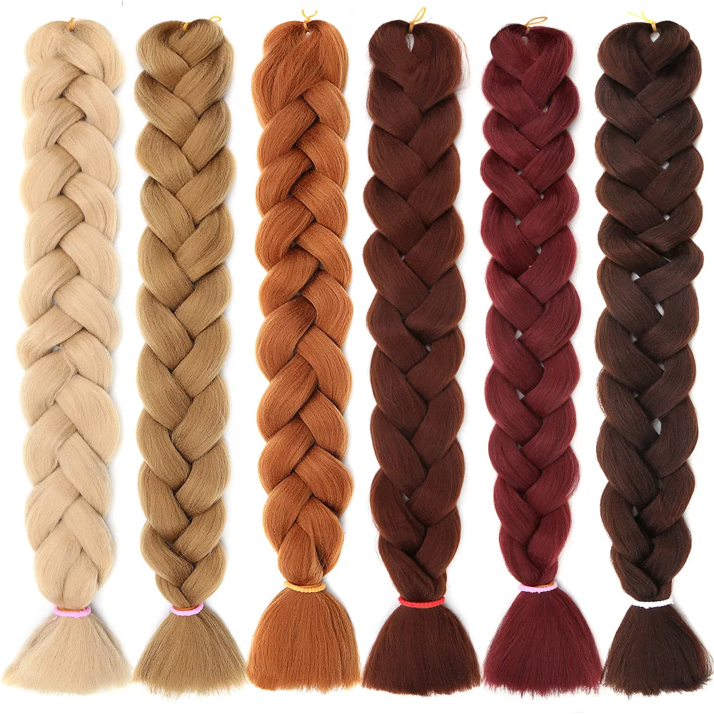 24 inch Colorful Expression Extensions Synthetic Ultra  Attachments Ombre Jumbo Braids Yaki Braiding Hair exp