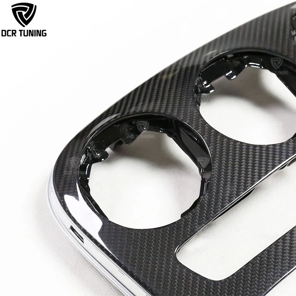 Carbon Fiber Interior Dashboard Trim for Mercedes Benz C Class W205 & AMG C63 C43 LCI 2019-2021 Without Clock Version