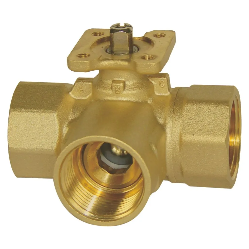 1-1/4 inch three way 220V Motorized Ball Valve with Brass Valve Body