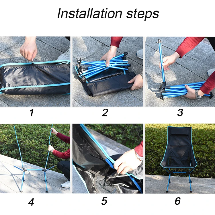 Wholesale Portable Folding Outdoor Camping Lightweight Ultralight Collapsible Chair For Traveling