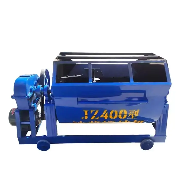 Grout drywall portable stainless steel sand mortar sprayer mixer autorechargable  manual epoxy drum mortar mixer horizontal