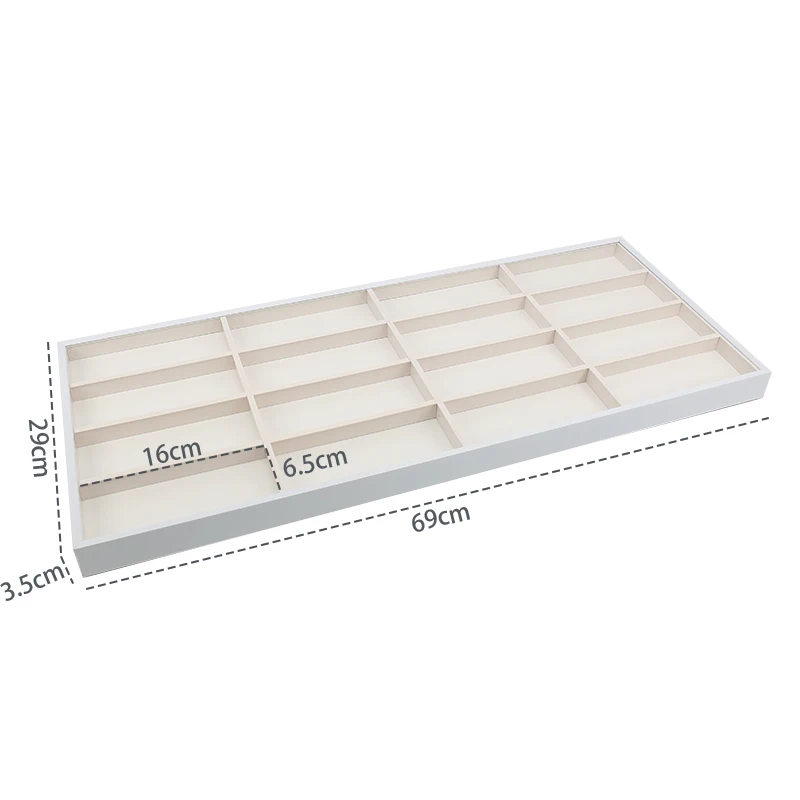 2022 Newest Custom Logo Eyeglasses Sunglasses Case 16 Slot Tray Eyewear Storage Box Lenses Display