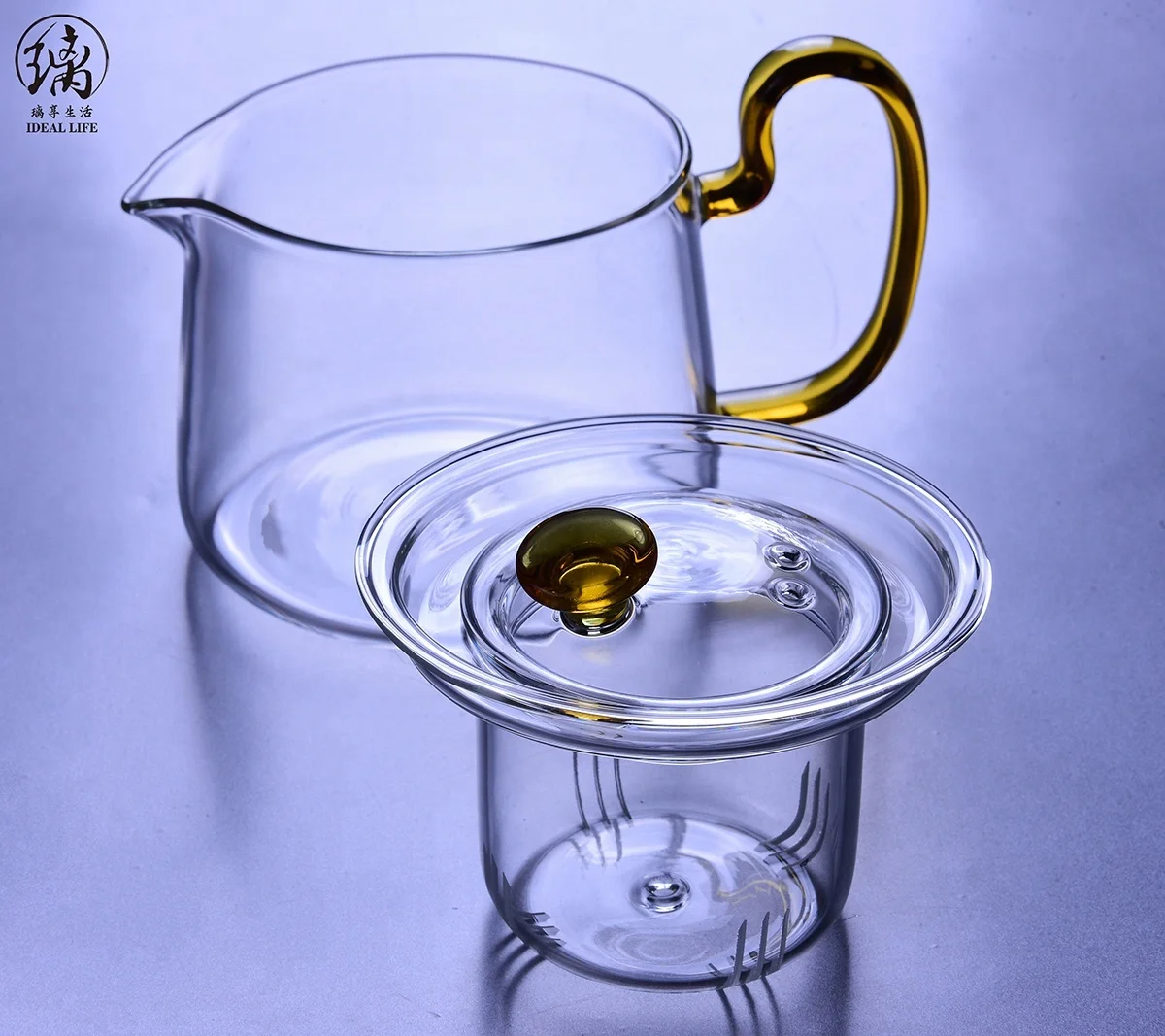 small glass infusion tea pots heat resistant glass filter teapot pitcher tea for gas stove